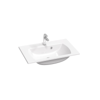 RAVAK Classic II 700 Slim mosdó, csaplyukkal, túlfolyóval, fehér, 700x450mm - gepesz.hu