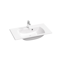 RAVAK Classic II 800 Slim mosdó, csaplyukkal, túlfolyóval, fehér, 800x450mm - gepesz.hu