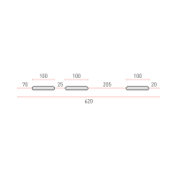 RODIGAS MS 116 klímatartó konzol, max: 160kg, RAL 9002, L=620mm (1pár/csomag) - gepesz.hu