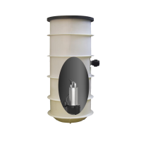 WILO Drainlift KNC1500-Rexa MINI3-V04+DC szennyvízátemelő telep, 230V