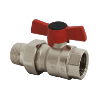 HERZ Modul piros T fogantyús golyóscsap 1/2”KB hollanderes