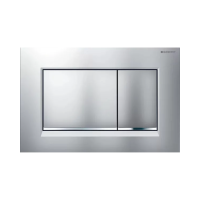 GEBERIT Sigma30 nyomólap, UP320-hoz, 2vízm, easy-to-clean, matt króm/fényes króm - gepesz.hu