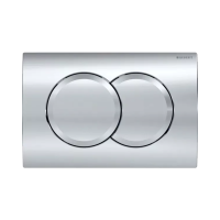 GEBERIT Delta01 nyomólap, Basic WC-tartályhoz, 2 vízmennyiséges, fényes króm - gepesz.hu