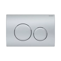 GEBERIT Delta20 nyomólap, Basic WC-tartályhoz, 2 vízmennyiséges, matt króm - gepesz.hu