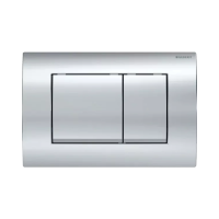 GEBERIT Delta30 nyomólap, Basic WC-tartályhoz, 2 vízmennyiséges, fényes króm - gepesz.hu
