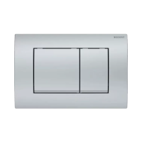 GEBERIT Delta30 nyomólap, Basic WC-tartályhoz, 2 vízmennyiséges, matt króm - gepesz.hu