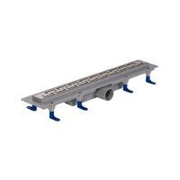 STYRON STY-CH-60 zuhanyfolyóka, Chain ráccsal, keskeny, 600mm