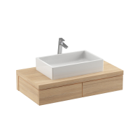 RAVAK SD Formy 1000 fürdőszobai szekrény, mosdó alá, tölgy, 1000x550x220mm