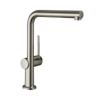 HANSGROHE Talis M54 270 mosogató csaptelep, egykaros, kihúzható fej, inox hatású - gepesz.hu