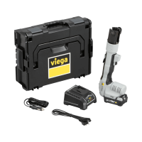 VIEGA 2295.4 Pressgun 6 présgép, akkus, kofferben, préspofa nélkül, 18V/2.5Ah - gepesz.hu