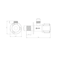 MOFÉM sarokszelep, KERÁMIABETÉTES, króm, 1/2x3/8 - gepesz.hu