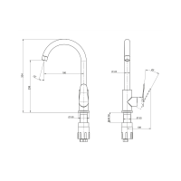 MOFÉM Hello mosogató csaptelep, egykaros, álló, króm - gepesz.hu