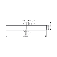 HANSGROHE Rainfinity 360 1jet fejzuhany, króm - gepesz.hu
