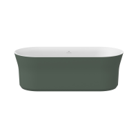 RAVAK Ypsilon akrilkád, szabadonálló, fehér lefolyó, fehér/grey green, 180x80cm