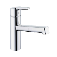 KLUDI M3 mosogató csaptelep, egykaros, álló, kihúzható zuhanyfejjel, króm