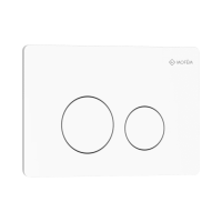 MOFÉM EVO 20 nyomólap, 2 vízmennyiségű, inox, matt fehér - gepesz.hu