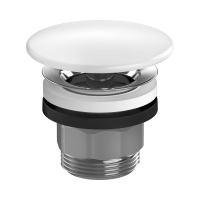 HANSGROHE lefolyógarnitúra, kerámiadugóval, fehér