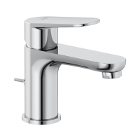 KLUDI X1 75 mosdó csaptelep, egykaros, húzókaros leeresztőszeleppel, króm - gepesz.hu