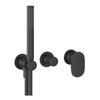 RAVAK SG 065.20BL.O2+S falba süllyesztett zuhanycsaptelep, egykaros, matt fekete