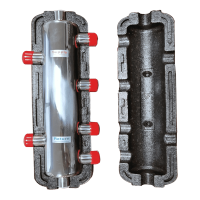 DELTA hidraulikus váltó, 6 csonkos, inox, szigeteléssel, 6.6m3/h, DN25, 1 - gepesz.hu