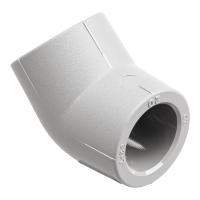 EKOPLASTIK PP-RCT süthető könyök, 45°, 63mm, BB - gepesz.hu