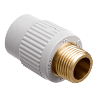 EKOPLASTIK PP-RCT külső menetes átmeneti idom, fém menettel, 20mmx1/2K - gepesz.hu