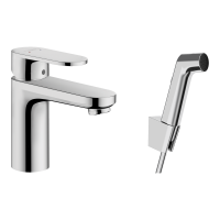 HANSGROHE Vernis Blend 100 mosdó csaptelep, bidé kézizuhannyal, króm - gepesz.hu