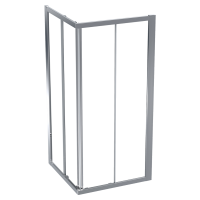 GEBERIT GEO zuhanykabin, szögletes, ezüst, átlátszó üveg, Reflex felület, 190x80cm - gepesz.hu