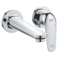 GROHE Euroeco mosdó csaptelep, egykaros, fali, 2 lyukas, króm - gepesz.hu