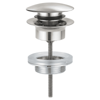 GROHE leeresztőszelep szett, dugóval, push-open, supersteel - gepesz.hu