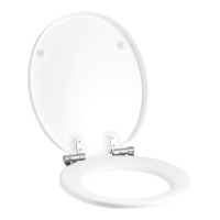 GEBERIT Cassini WC-ülőke, lecsapódásgátlós, inox zsanérral, fehér - gepesz.hu