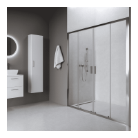 RAVAK BLIX II NBLDP4-130 zuhanyajtó, króm + Transparent - gepesz.hu