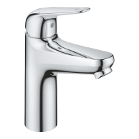 GROHE Euroeco M mosdó csaptelep, egykaros, click/clack leeresztővel, króm - gepesz.hu