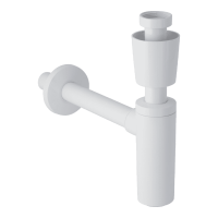 GEBERIT buraszifon, mosdóhoz, takarórózsával, hátsó kifolyású, alpin fehér, 5/4x32mm - gepesz.hu