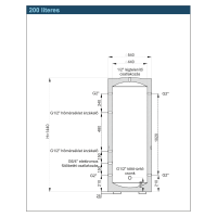 CONCEPT puffertároló, INOX, csőkígyó nlk, álló, párazárt PUR szig, 2, 200l - gepesz.hu