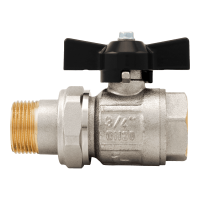 ITAP 098 Ideal golyóscsap, T-foganytús, fekete, 1KB - gepesz.hu