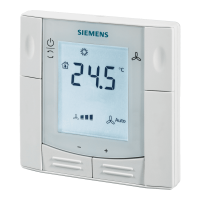 SIEMENS RDF660MB ModBus digitális szobatermosztát, falba sülly, 2/4cs. fan-coilhoz - gepesz.hu