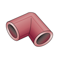 KE KELIT KETRIX süthető könyök, 90°, 110mm - gepesz.hu