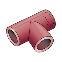 KE KELIT KETRIX süthető egál T-idom, 25mm - gepesz.hu