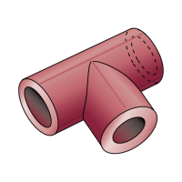 KE KELIT KETRIX süthető szűkített T-idom, 75-63-75mm - gepesz.hu