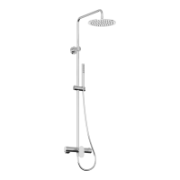 RAVAK SPRING SG 098.00CR zuhanyoszlop, csapteleppel, zuhanyszettel, króm - gepesz.hu