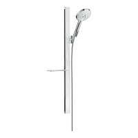 HANSGROHE Raindance Select S 120 zuhanyszett, 3jet, zuhanyrúd 900mm, fehér/króm - gepesz.hu