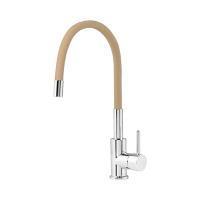 MOFÉM Infinite mosogató csaptelep, egykaros, álló, flexibilis kifolyó, bézs (Evo X)