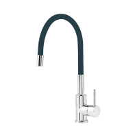 MOFÉM Infinite mosogató csaptelep, egykaros, álló, flexibilis kifolyó, szürke(Evo X)