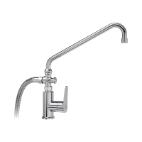 MOFÉM Hello KMT csaptelep, zuhanyváltóval, fali tartóval, kézizuhany, gégecső, króm