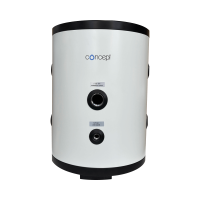 CONCEPT puffertároló, INOX, csőkígyó nlk, álló/fali, párazárt PUR szig, 6/4”, 60l