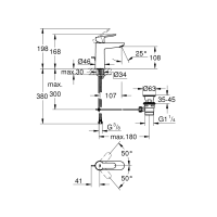 GROHE BauEdge M mosdó csaptelep, egykaros, leeresztőszeleppel, króm - gepesz.hu GROHE BauEdge M mosdó csaptelep, egykaros, leeresztőszeleppel, króm - gepesz.hu