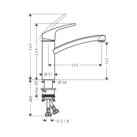 HANSGROHE Focus M41 160 mosogató csaptelep, egykaros, Eco, 1jer, króm - gepesz.hu HANSGROHE Focus M41 160 mosogató csaptelep, egykaros, Eco, 1jer, króm - gepesz.hu