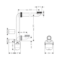 HANSGROHE helytakarékos mosdószifon, 5/4x32mm - gepesz.hu HANSGROHE helytakarékos mosdószifon, 5/4x32mm - gepesz.hu