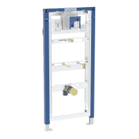 GEBERIT Duofix vizelde szerelőelem, falba süllyesztett vezérléshez, 112-130mm